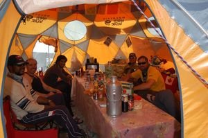 The Canadian expedition at Base Camp