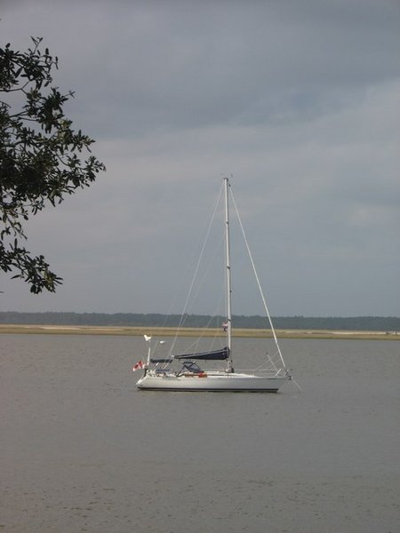 About TIme anchored off Cumberland Island