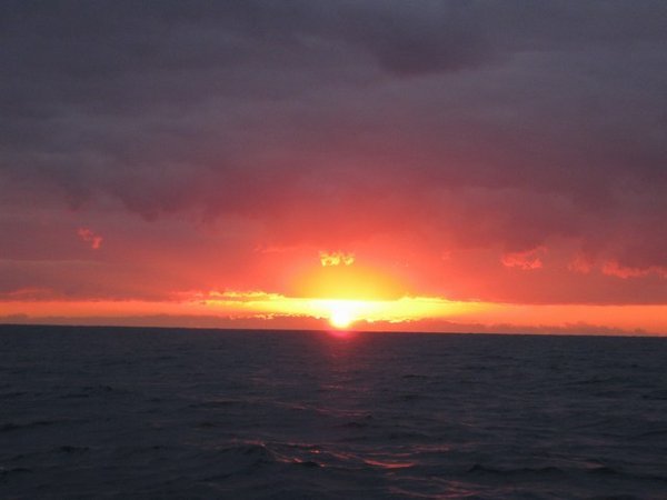 Sunrise on Crossing to the Bahamas