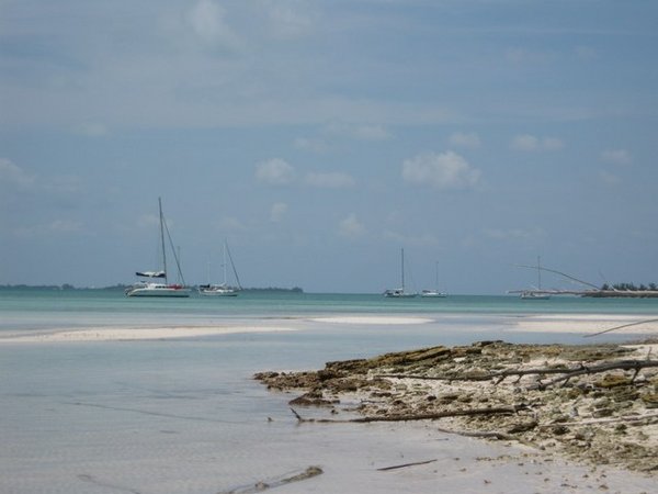 Boats Anchored off Powell Cay
