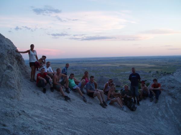 The Sunset at the Badlands