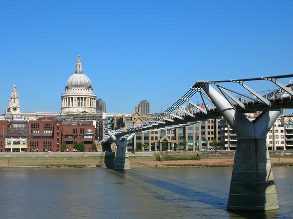 Millenium Bridge and St. Paul's Cathedral