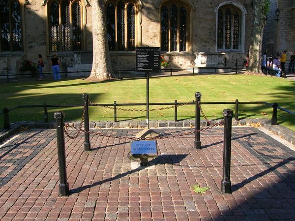 The Chopping Board - Place of Executions at London Tower