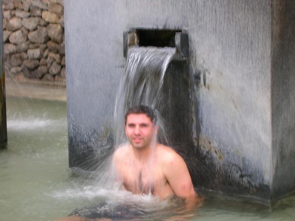Craig at the Waterfall Thermal Bath