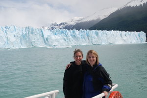 Heidi and Lynne on the Boat - North Side of the Glacier