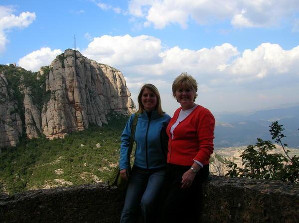 Lynne and Mom at Montserrat