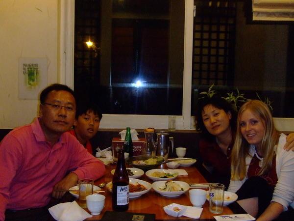 Dinner with BIll's family