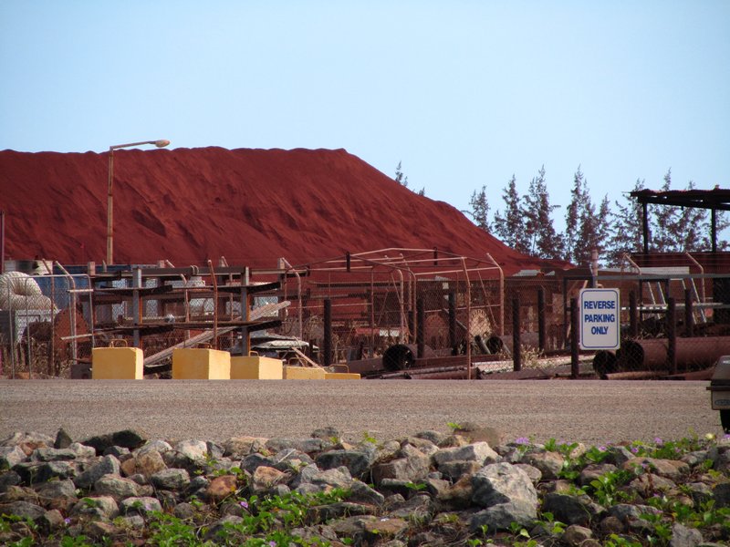 Pile of ore ready for processing