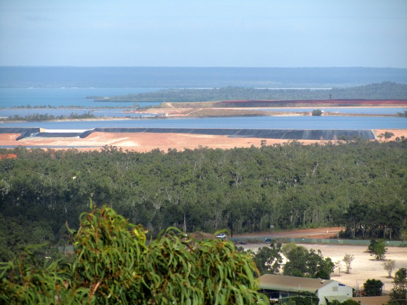 A view from the lookout over mining area 