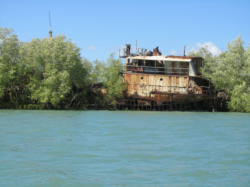Shipwreck in the Norman River