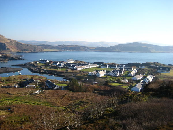 overlooking the Only Village on the Isle of Easdale
