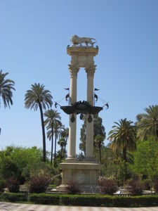 Monument to Christopher Columbus in Sevilla