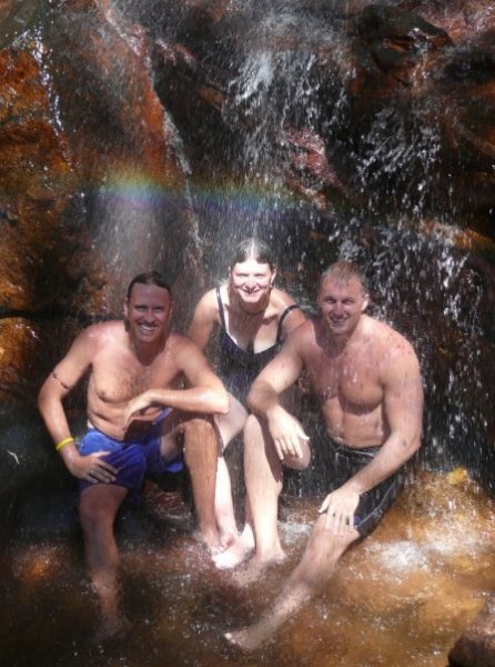 John, Me and Duncan "under the rainbow"