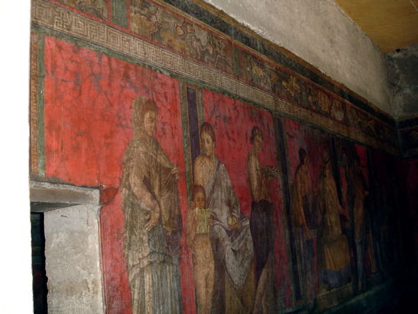 The Villa of Mysteries Fresco in Pompeii