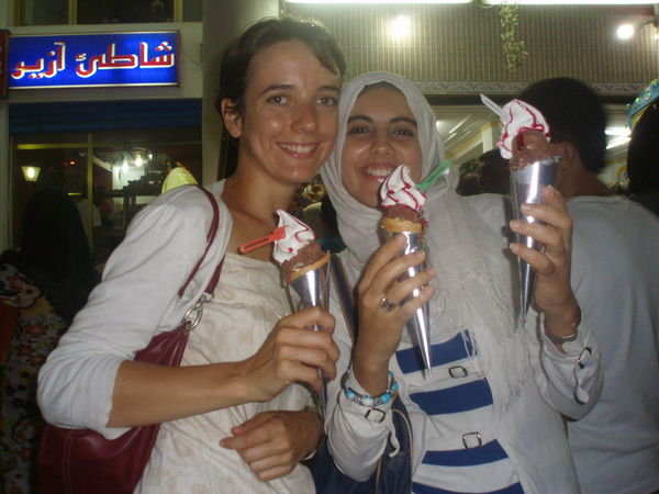 Me, Sara, and  Some Moroccan Ice Cream