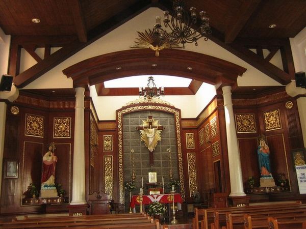 Inside the church of Angels' Hills