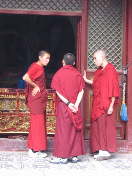 Monks in tennis shoes