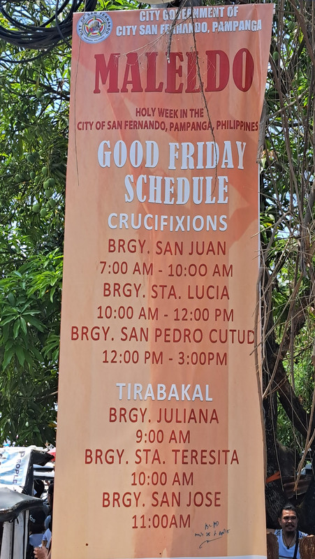 The Good Friday Schedule of Crucifixions