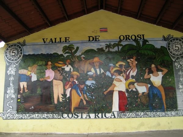 Mural at Orosi church