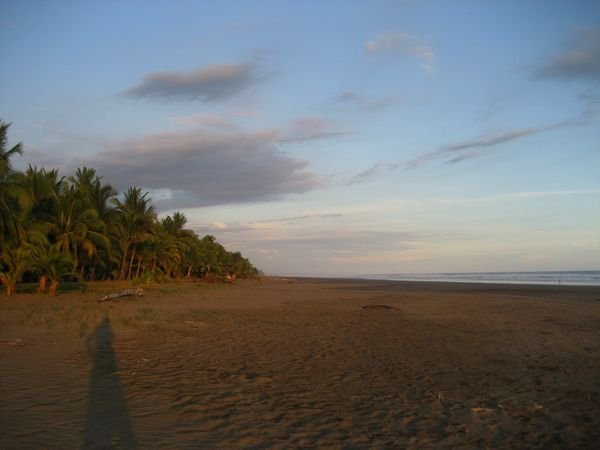 The beach at Playa Esterillos