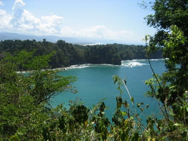 A beautiful view from an overlook at Manuel Antonio