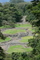 The view looking down at the Guayabo ruins