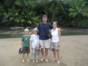 On the beach in Corcovado