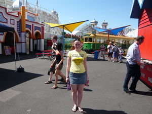 In Luna Park, feeling very hungover after new years eve!!