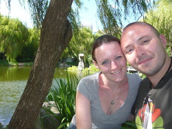 us at the Chinese gardens