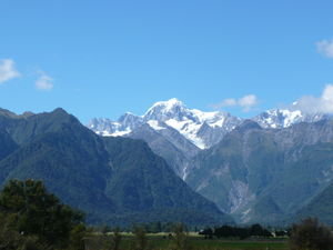 Mount Cook from lake Mattheson