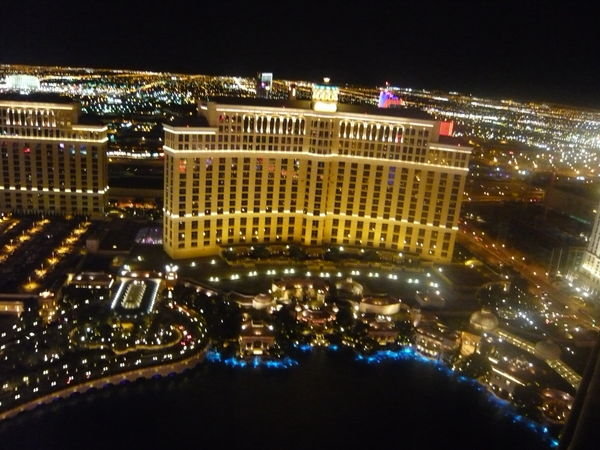 The Bellagio from the top of the Eiffell tower