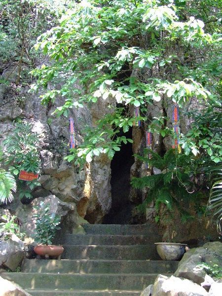 Entrance to cave temple