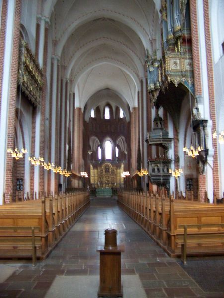 Inside of the Roskilde Cathedral