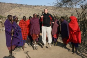 Steve auditions to be a Masai!