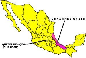 Map of the State of Veracruz