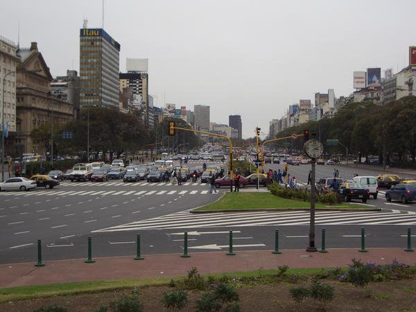 Buenos Aires ... the 'grand prix' start in Ave 9 Julio