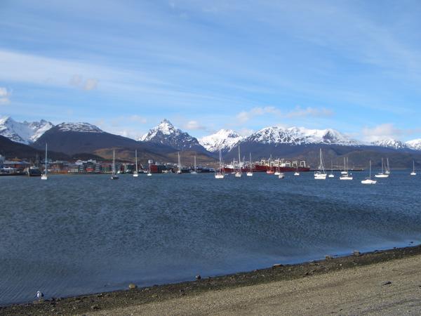 Tierra del Fuego ... Ushuaia with mountain backdrop