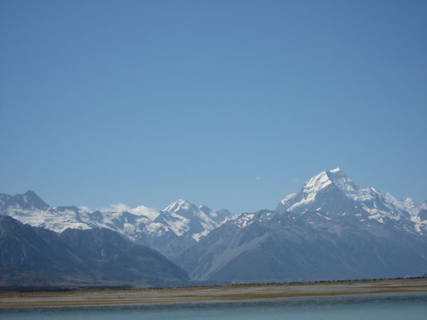 View of Mount Cook from our cabin