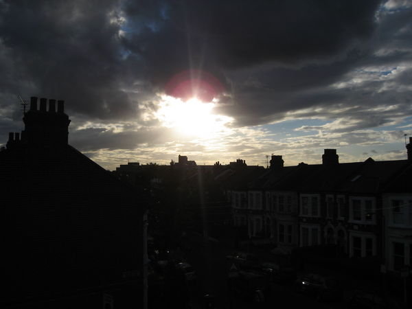 The sun sets over Balham (and on our trip)