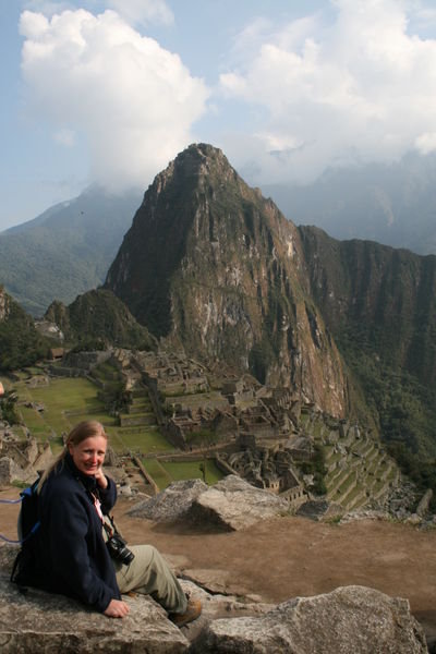 Wayna Picchu Mountain in the Background