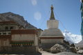 Rongbuk Monastrey looks over Everest