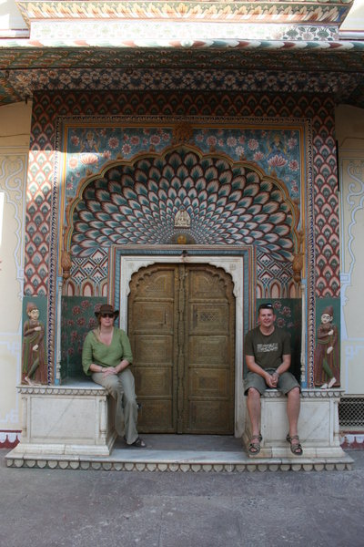 Spectacular doors in the city palace