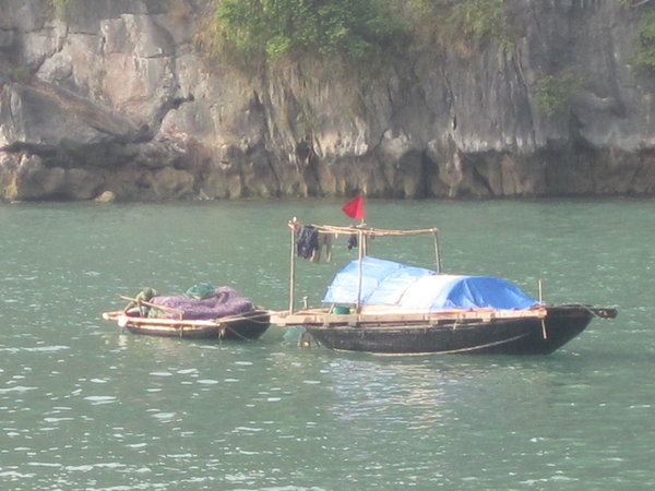 Fishermen in Halong Bay