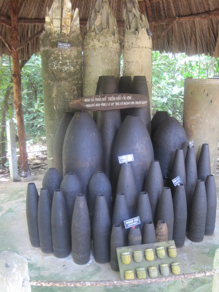 Some of the bombs that were used by the Americans
