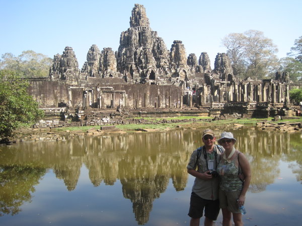 Russ and Kathryn outside Angkor Thom