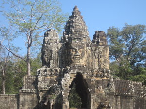 Impressive South Gate of Angkor Thom