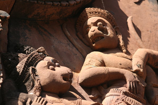 Elaborate Carvings at Pink Lady Temple