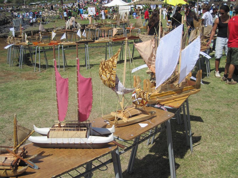 Scale models made by the villagers