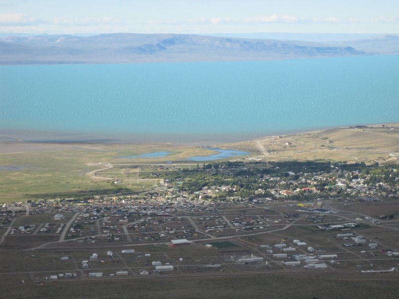 View of El Calafate from Mountain