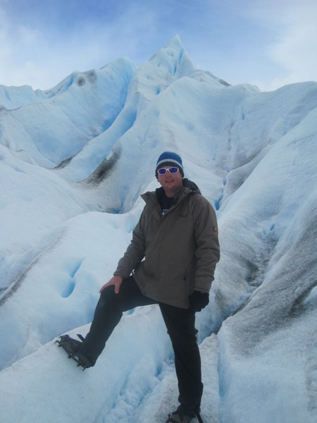 Russ on glacier trek